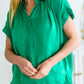 Working On Me Top in Kelly Green