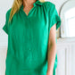 Working On Me Top in Kelly Green