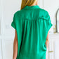 Working On Me Top in Kelly Green