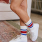 World's Best Dad Socks in Red and Blue
