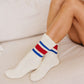 World's Best Dad Socks in Red and Blue