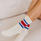 World's Best Dad Socks in Red and Blue