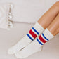 World's Best Dad Socks in Red and Blue