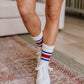 World's Best Dad Socks in Red and Blue