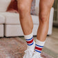 World's Best Dad Socks in Red and Blue