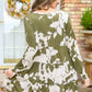 Worthwhile Moment Floral Tiered Dress In Olive