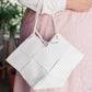 Woven Tote in White
