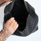 Woven and Worn Tote in Black