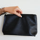 Woven and Worn Tote in Black