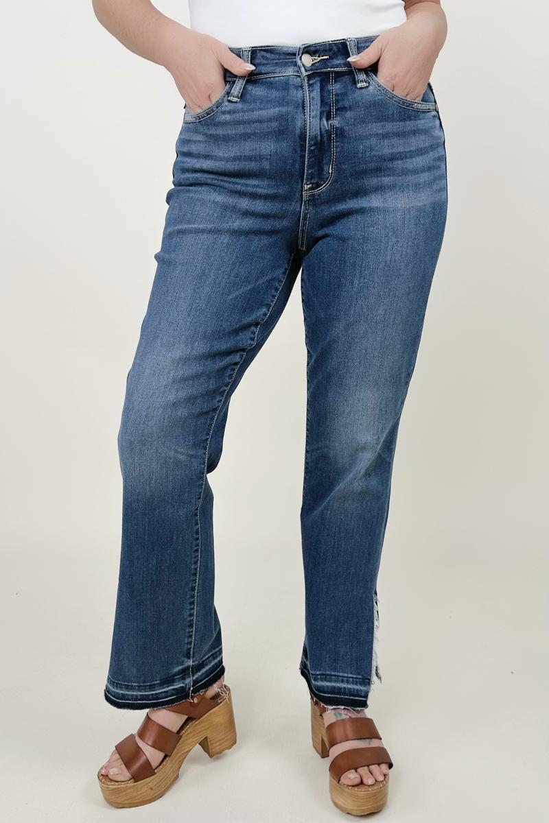 Judy Blue Release Hem Cropped Jeans