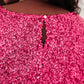 You Found Me Sequin Top in Fuchsia