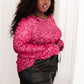You Found Me Sequin Top in Fuchsia