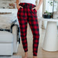 Your New Favorite Joggers in Red Plaid