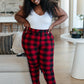 Your New Favorite Joggers in Red Plaid
