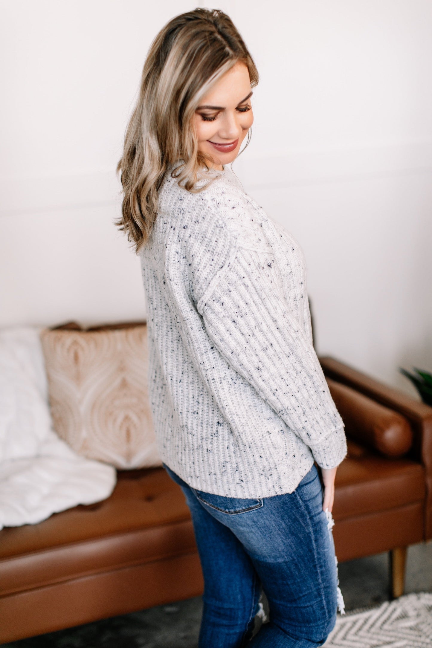 In Good Company Speckled Sweater