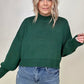Mags Side Slit Cropped Sweater