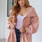 Zipped and Cinched Zip Up Jacket