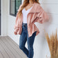 Zipped and Cinched Zip Up Jacket