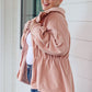 Zipped and Cinched Zip Up Jacket