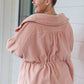 Zipped and Cinched Zip Up Jacket