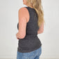 Door Buster Ribbed Button Snap Tank - Multiple Colors