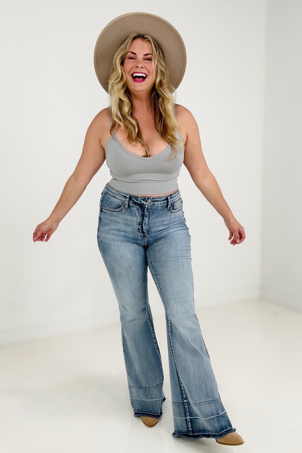 RESTOCK - Judy Blue Tummy Control Release Hem Flares