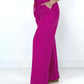Pink High Waist Woven Wide Leg Pants