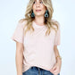 Solid Cotton Boyfriend Tee