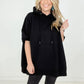 Mono B Cotton Oversized Hoodie Top