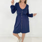 New Colors! Button Up Long Sleeve Dress (Only Ships to US)