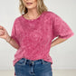 Acid Wash Boyfriend Top