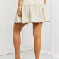 Carefree Linen Ruffle Skirt