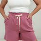 Cotton Gauze Drawstring Waist Shorts