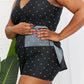 Marina West Swim Clear Waters Swim Dress in Black and White Polka Dot