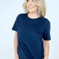 Solid Cotton Boyfriend Tee