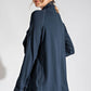 Rae Mode Cowl Neck Asymmetric Jacket