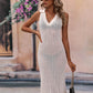 Openwork Johnny Collar Cover Up Dress