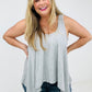 Boho Oversized Shark Bite Tank Top