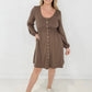 New Colors! Button Up Long Sleeve Dress (Only Ships to US)