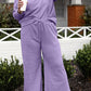 Take Me Away Textured Long Sleeve Top and Pants Set - 6 Colors