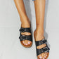Sitting Seaside Cork Buckle Sandal