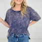 Acid Wash Boyfriend Top