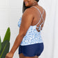 Marina West Swim By The Shore Two-Piece Swimsuit in Blossom Navy