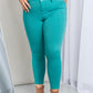YMI Hyper-Stretch Mid-Rise Skinnies in Sea Green