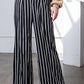 Rae Mode Striped Hi Waist Wide Leg Long Pants