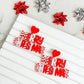 PREORDER: Merry Christmas Acrylic Dangle Earrings