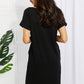 Zenana Chic in the City Full Size Rolled Short Sleeve Dress