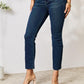 BAYEAS Raw Hem Straight Jeans