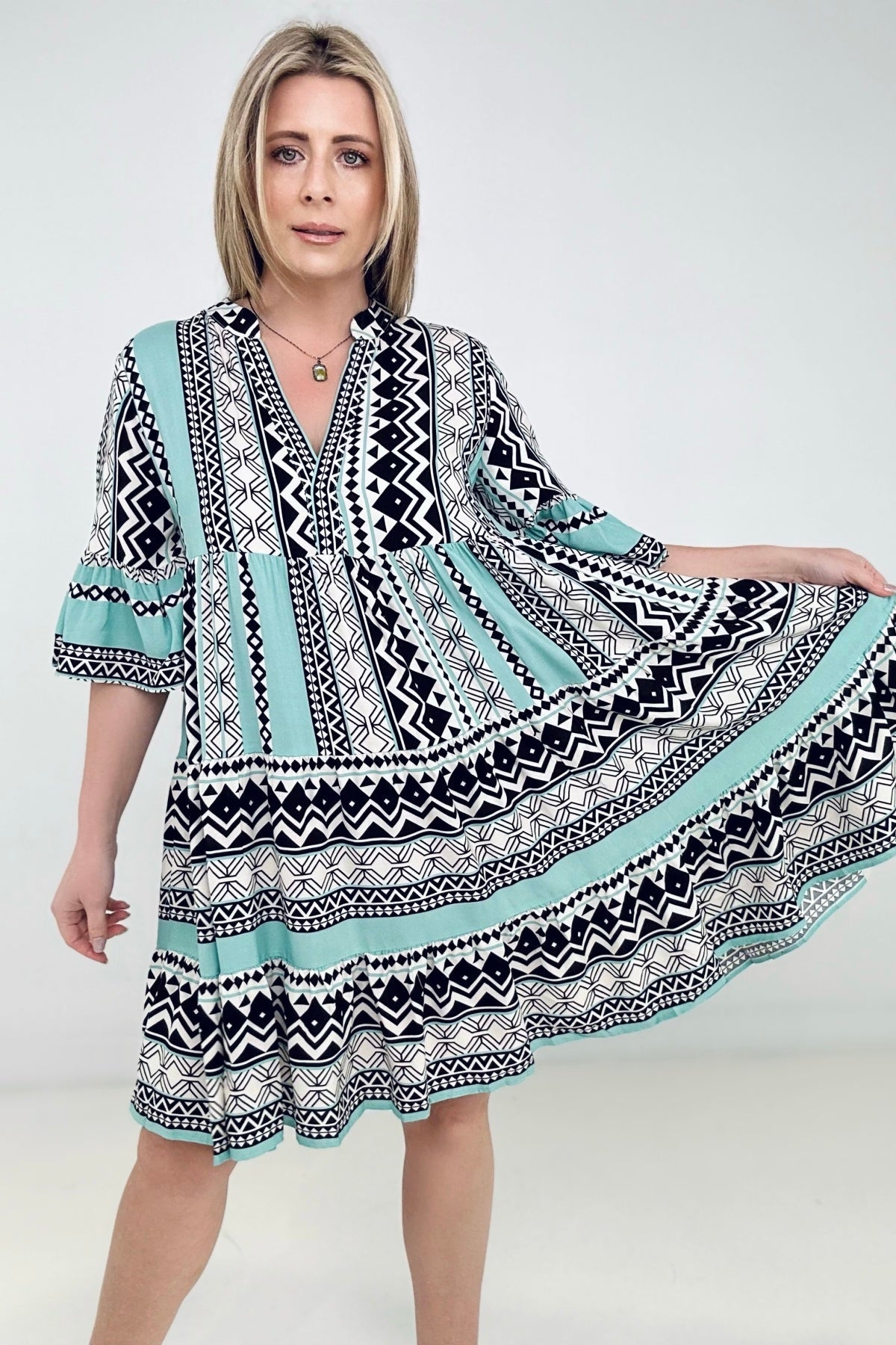 Myra Bell Sleeve Boho Dress