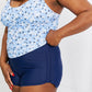 Marina West Swim By The Shore Two-Piece Swimsuit in Blossom Navy